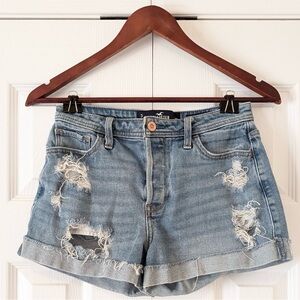 Size 3 Hollister Abercrombie & Fitch Vintage High Waisted Shorts Distressed
